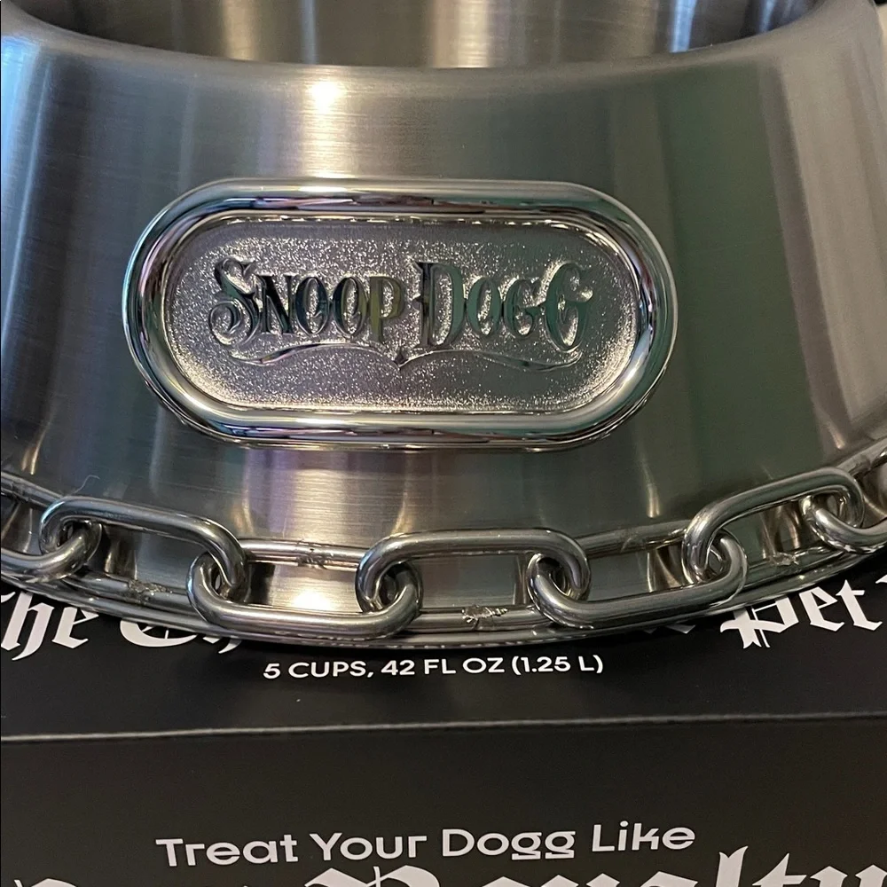 Snoop Dogg Stainless Steel Pet Bowl set (2)